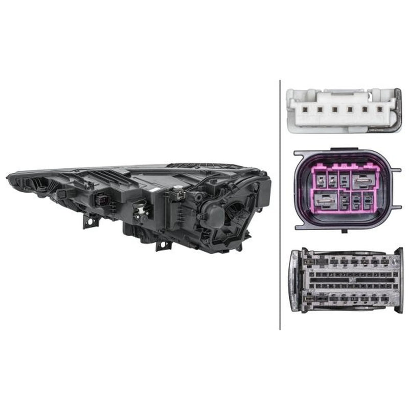Hella Headlight Headlamp LED Right fits Audi Q8 2018-2020