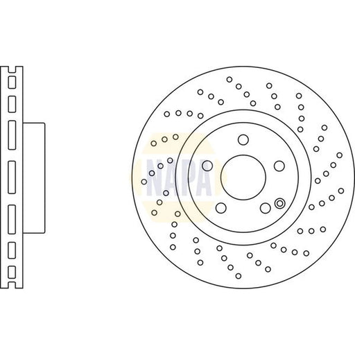NAPA 2 x / Front Brake Discs NBD5813-x2