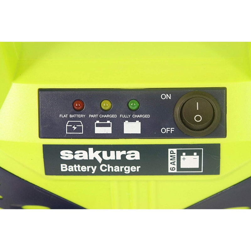 12 Volt 6 Amp Car Battery Charger up to 1.2L Sakura - Dynamic Drive