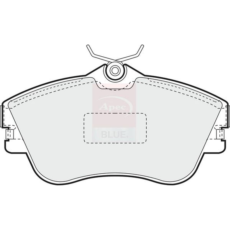 Apec Front Brake Pad Set fits VW California T4 Camper 1994-2002 1.9 2.4 2.5