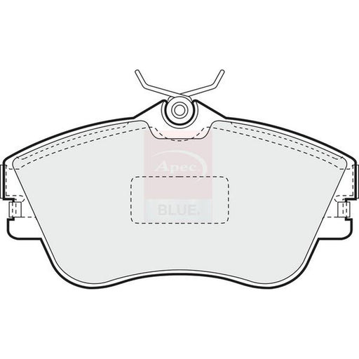 Apec Front Brake Pad Set fits VW California T4 Camper 1994-2002 1.9 2.4 2.5
