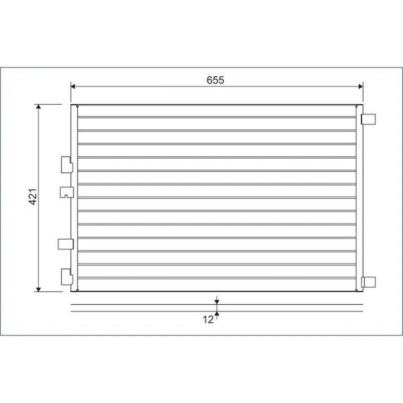 Valeo Air Conditioning Condenser 818002
