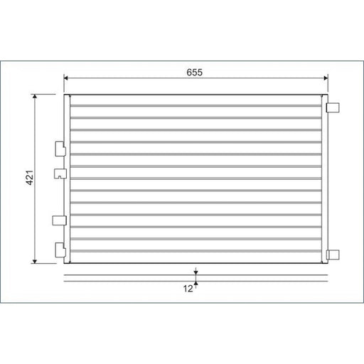 Valeo Air Conditioning Condenser 818002