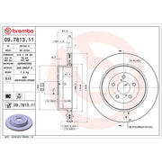 Brembo Rear Brake Discs & Pads fits Subaru Impreza 2001-2005 2.0