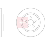 Apec Rear Brake Solid Discs & Pads fits Toyota Yaris Cross 2020 on 1.5