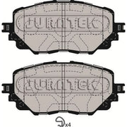 Juratek Front Brake Pad Set fits Abarth 124 Spider 2016 on 1.4
