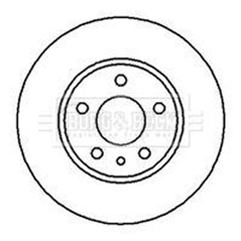 Borg & Beck Rear Brake Solid Discs & Pads fits Lancia Delta 1993-1994 2.0
