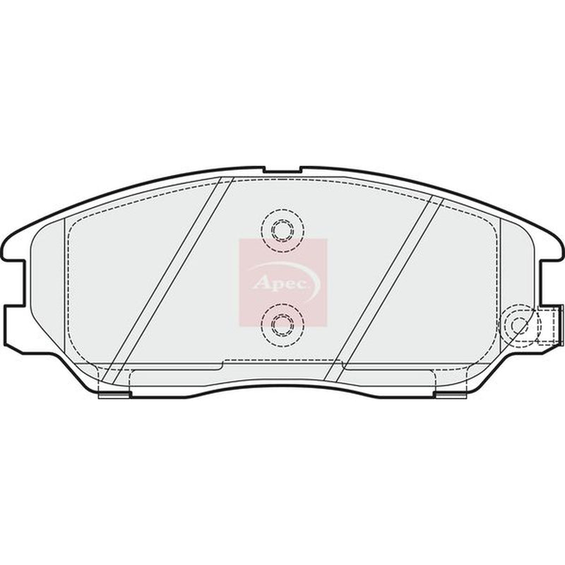 Apec Front Brake Pad Set fits Hyundai Terracan 2003-2006 2.9