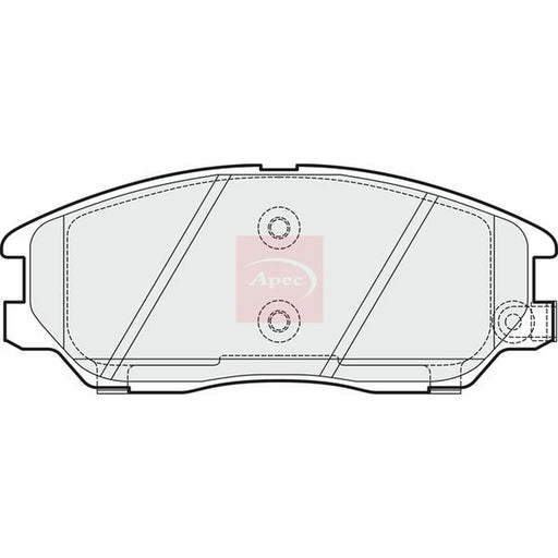 Apec Front Brake Pad Set fits Hyundai Terracan 2003-2006 2.9