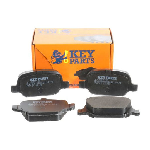 Key Parts 4 x Rear Brake Pad Set fits Alfa Romeo 147 2001-2010 1.6 1.9 2.0 3.2