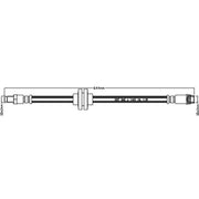 Juratek Brake Hydraulic Hose Line Right JBH1262