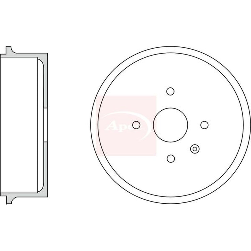 Apec Brake Drum Assembly Rear fits Chevrolet Tacuma 2005-2009 1.6 2.0