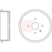Apec Brake Drum Assembly Rear DRM9960