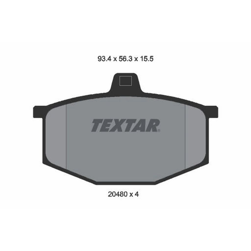Textar Front Brake Pad Set 2048002