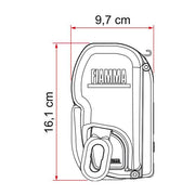 Fiamma F45 L Winch Awning Wind Out 450 Polar White Case Royal Grey Fabric F45L Fiamma  - Dynamic Drive