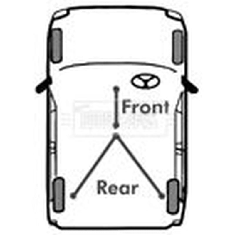 Borg & Beck Handbrake Cable Right Rear BKB1359