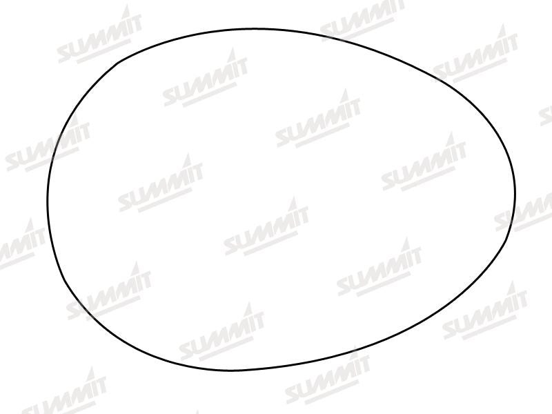 Summit Heated Base Plate With Blind Spot Mirror Glass fits BMW Mini 07 on LHS Summit - Bars 4 Cars