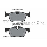 Textar Rear Brake Pad Set 2258201