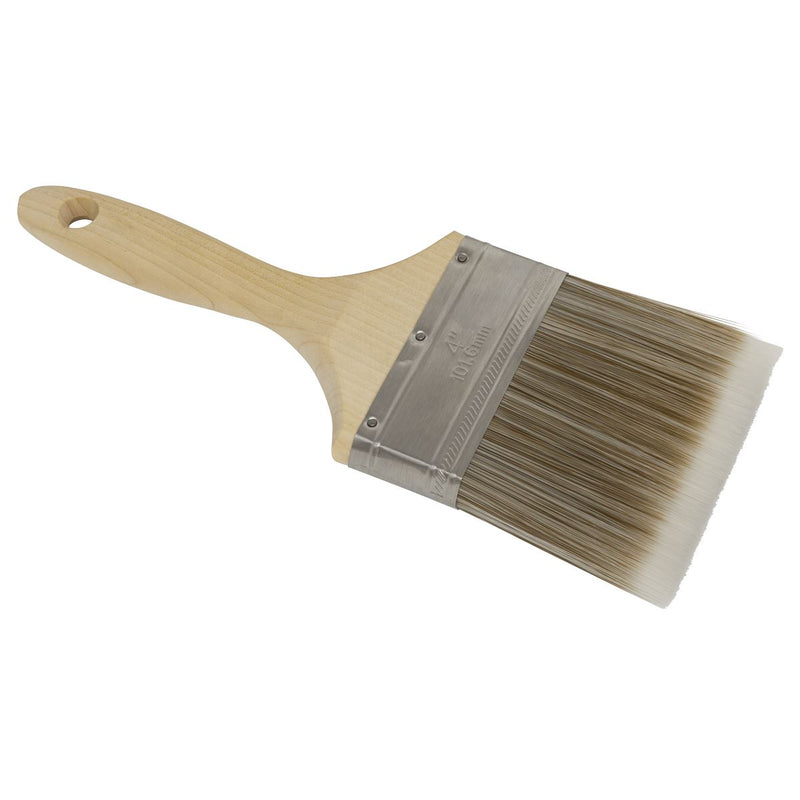 Sealey Wooden Handle Paint Brush 100mm SPBS100W Sealey - Dynamic Drive