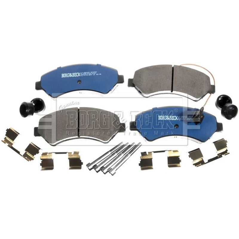 Borg & Beck Front & Rear Brake Discs & Pads fits Peugeot Chassis 2010-2013