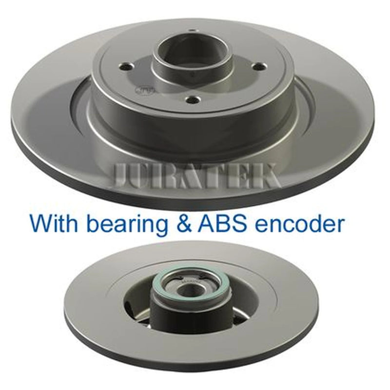 Juratek 2 x Brake Discs fits Renault Grand Scénic II 2004-2009 1.5 1.6 1.9 2.0