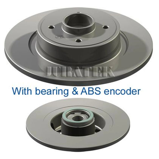 Juratek 2 x Brake Discs fits Renault Grand Scénic II 2004-2009 1.5 1.6 1.9 2.0