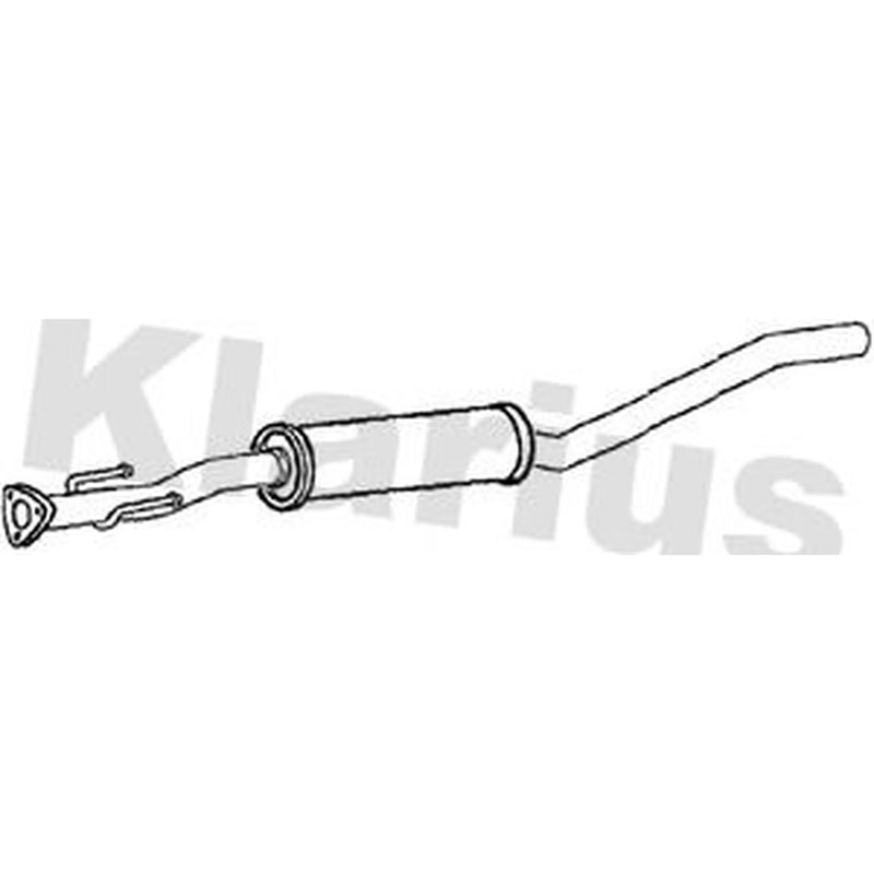 Klarius Box With Centre Pipe Centre fits Honda Civic X 2017-2022 1.0