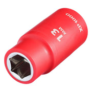 Draper XP1000 VDE Socket, 1/2" Sq. Dr., 13mm Draper - Town Tools