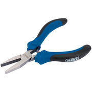 Draper Soft Grip Flat Nose Mini Pliers, 115mm - MPFNSG - image 1