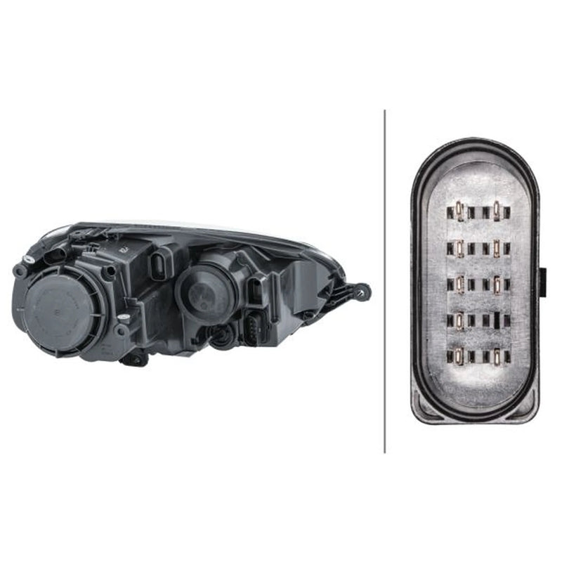 Hella Headlight Headlamp H7/H7 Left fits VW Golf V 2003-2009 1.4 1.6 1.9 2.0