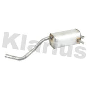 Klarius Box With Tail Pipe Rear fits Renault Clio III 2005-2014 1.2