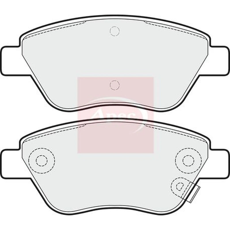 Apec Front Brake Pad Set PAD1629