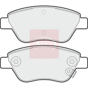 Apec Front Brake Pad Set fits Proton Gen 2 2004-2009 1.3 1.6