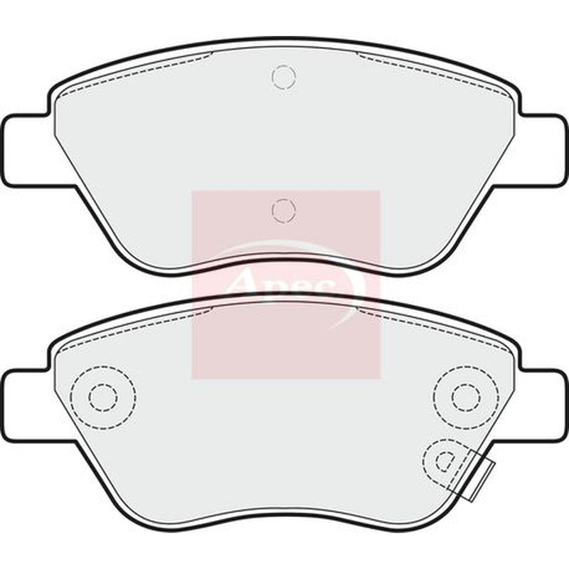 Apec Front Brake Pad Set fits Proton Gen 2 2004-2009 1.3 1.6