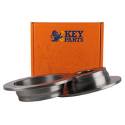Key Parts Rear Brake Solid Discs & Pads fits Kia Pro Cee'D 2008-2013 1.4 1.6 2.0