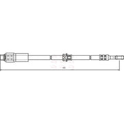 Apec Brake Hydraulic Hose Line Front fits Opel Astra F 1991-1998 1.6 2.0