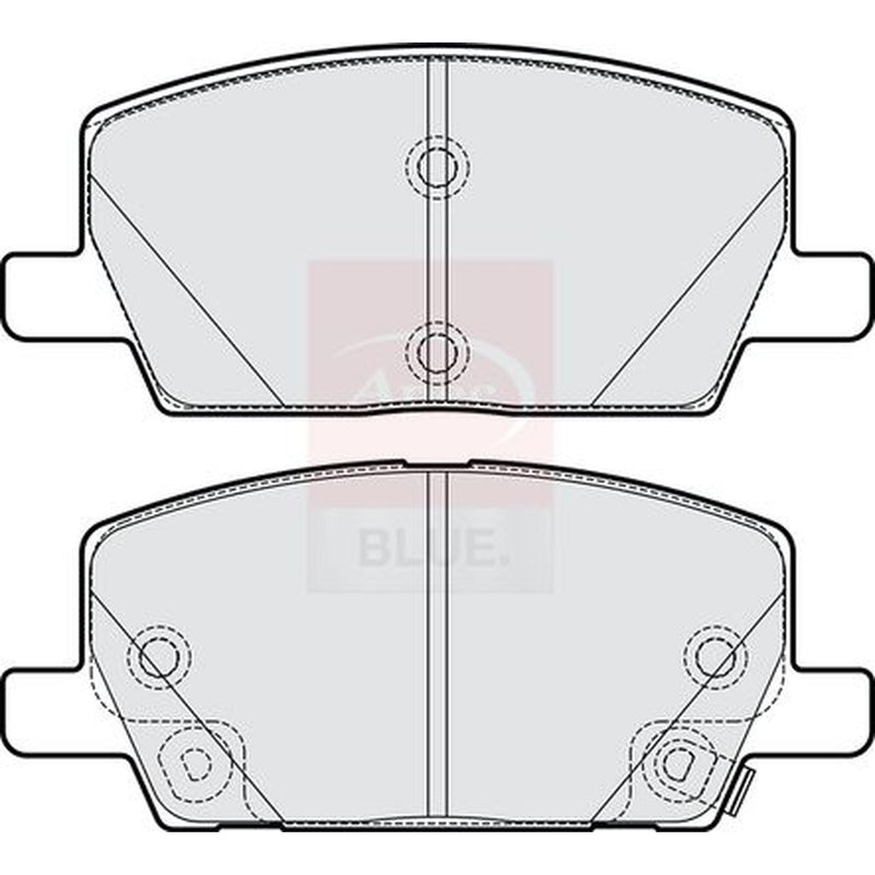 Apec Front Brake Pad Set fits Opel Insignia B Grand Sport 2020 on 1.5