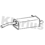 Klarius Box With Tail Pipe Rear fits Ford Fiesta VI 2008-2018 1.6