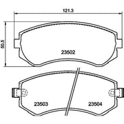 DON Front Brake Pad Set fits Nissan Almera 1995-2000 1.4 1.6 2.0