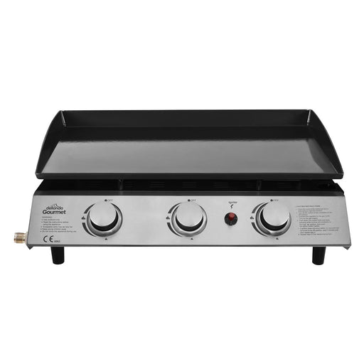 Dellonda 3 Burner 7.5kW Portable Gas Plancha - Stainless Steel Dellonda  - Dynamic Drive