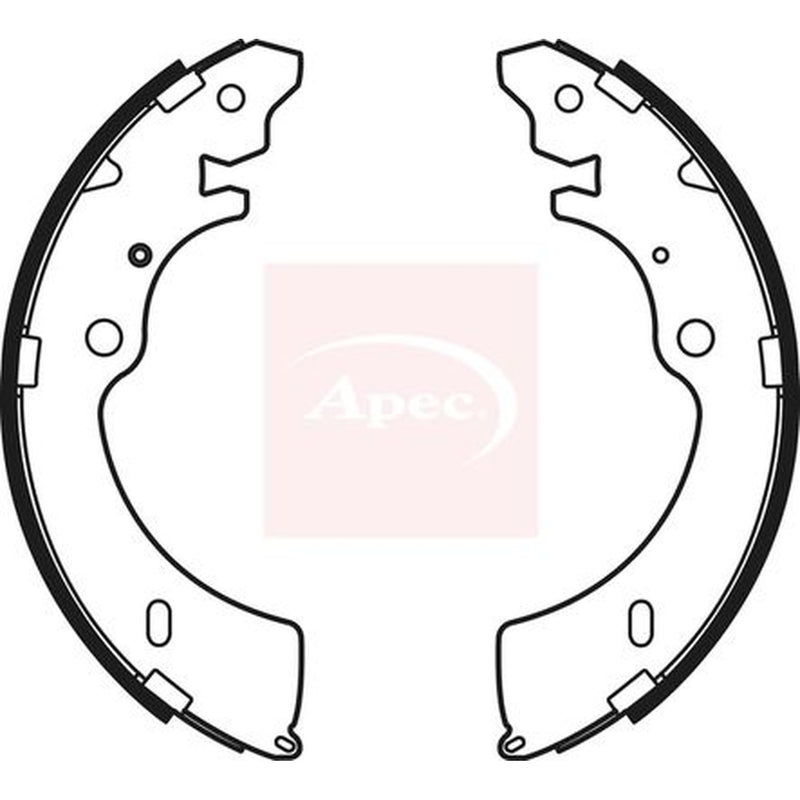 Apec Brake Shoe Set Axle Kit fits Isuzu Rodeo I 2002-2012 2.5 3.0