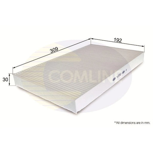 Comline Cabin Air Filter (Pollen Filter) fits Audi 100 C3 1990 on 2.5