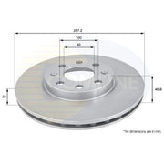 Comline Front Brake Discs & Pads fits Fiat Grande Punto 2005-2010 1.3