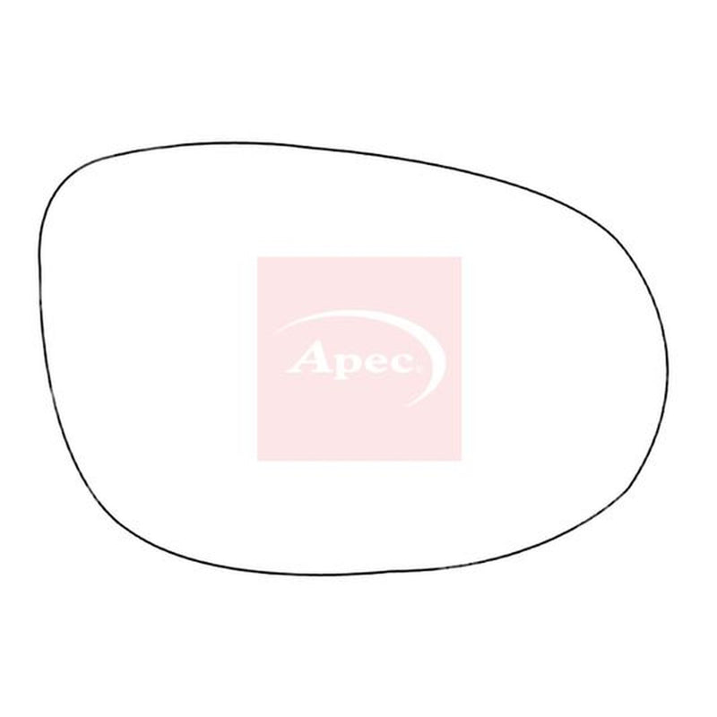 Apec Exterior Wing Mirror Glass Right fits Fiat Bravo II 2007-2014