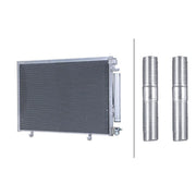 Hella Air Conditioning Condenser fits Ford Fiesta VI 2008-2018 1.25 1.4 1.6