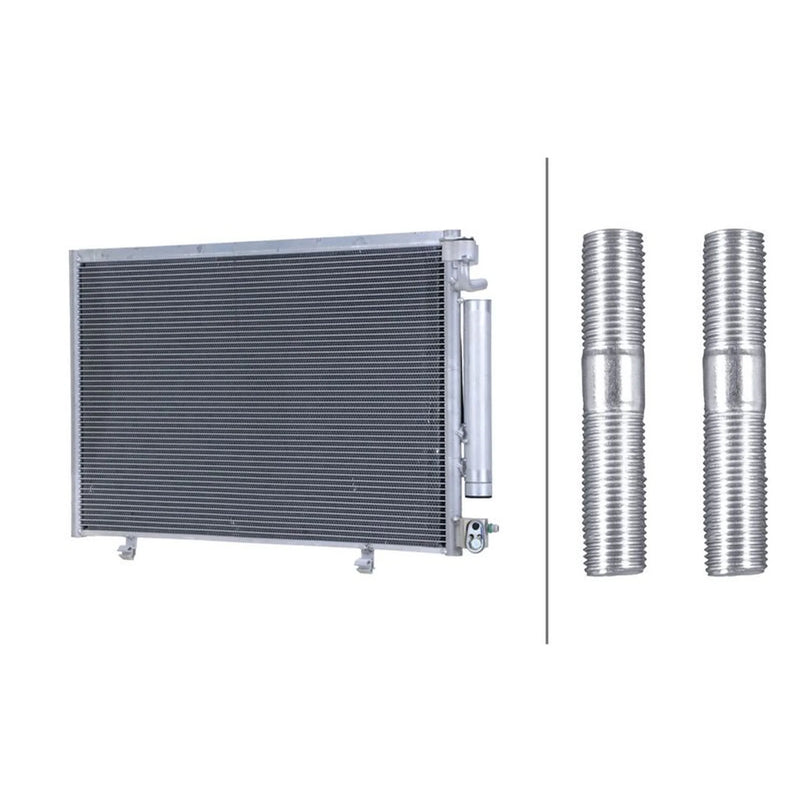 Hella Air Conditioning Condenser fits Ford Fiesta VI 2008-2018 1.25 1.4 1.6