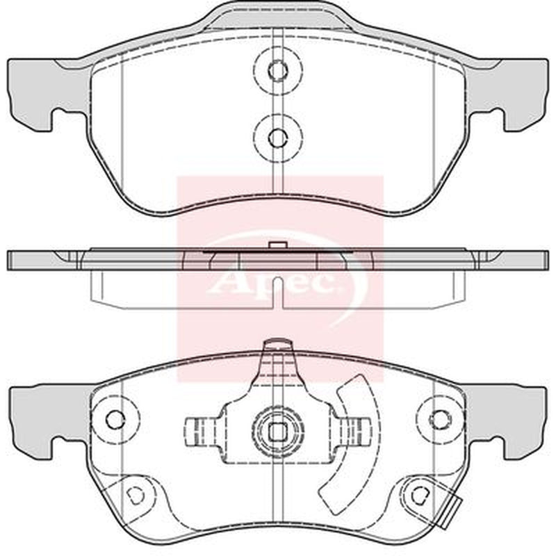 Apec Front Brake Vented Discs & Pads fits MG Zs SUV 2017 on 1.0 1.5