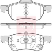 Apec Front Brake Pad Set PAD2368