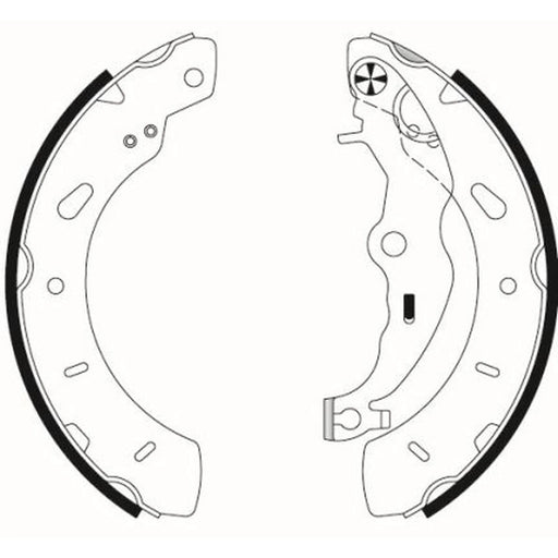 Mintex Brake Shoe Set Axle Kit fits Ford B-Max 2012-2017 1.0 1.4 1.5 1.6