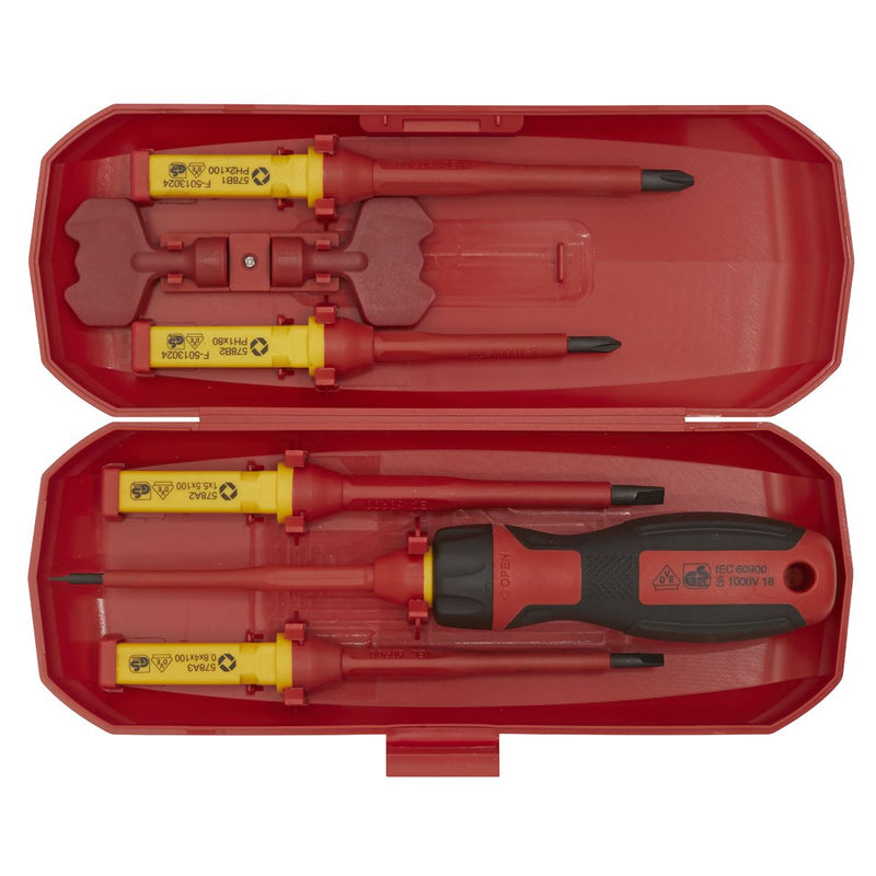 Sealey Premier Premier Interchangeable Screwdriver Set 8pc - VDE Approved Sealey Premier - Dynamic Drive
